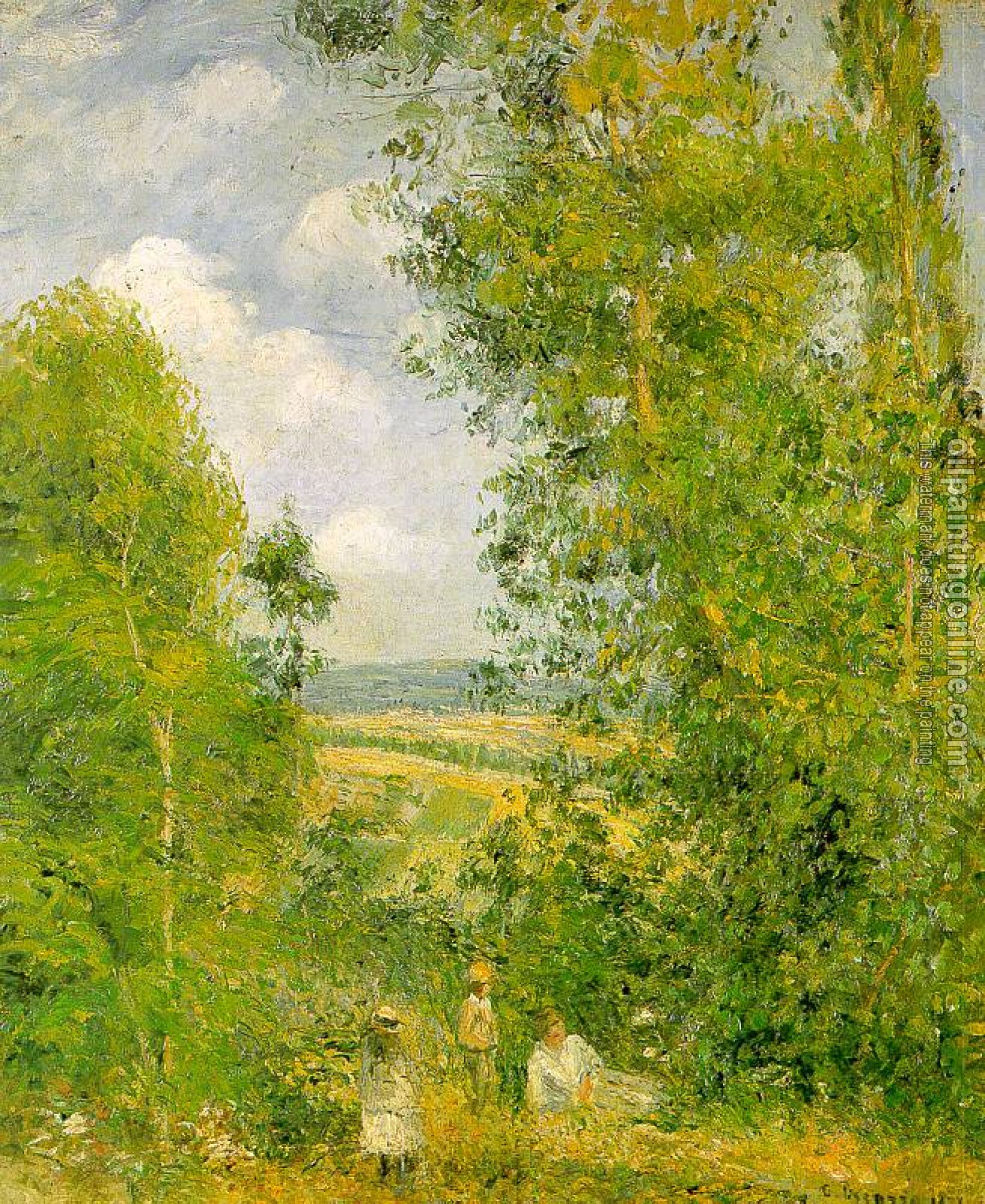 Pissarro, Camille - Resting in the Woods at Pontoise